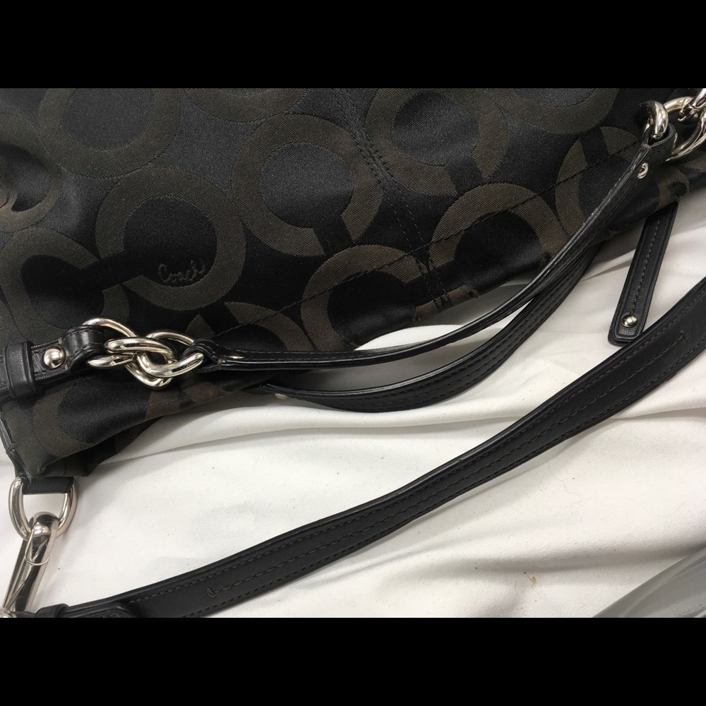 Coach Brooke Signature Sateen Hobo Shoulder Handbag Purse ✅Offers Welcome - Picture 11 of 13